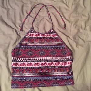 Urban outfitters halter crop top