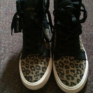 Supra cheetah print sneakers