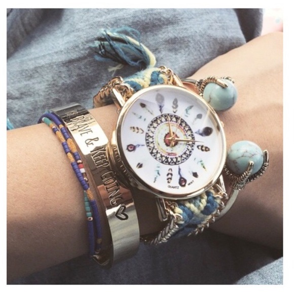 Accessories - • Braided Feather Watch •