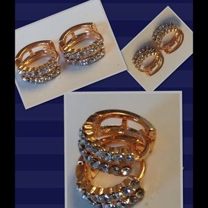 Earrings Zirconia 14k GOLD PLATED