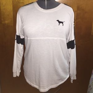 White and black PINK shirt