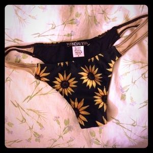 ON SALE MANDALYNN sunflower bikini bottoms