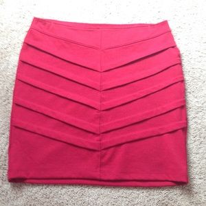 Red Bodycon skirt