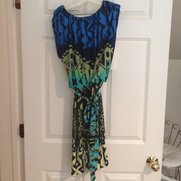 Colorful tribal patterned dress