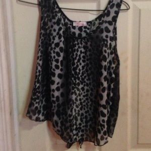 tang top with cut open tie back