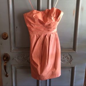 Pink Jcrew strapless dress. Size 2