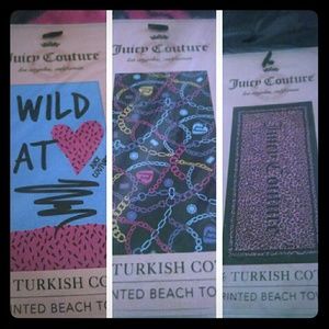 Bundle of 3 juicy couture beach towel!