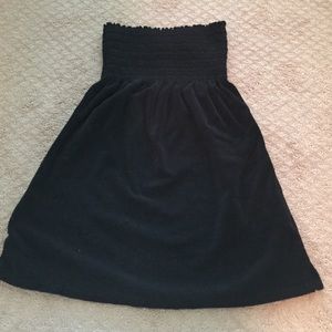 Juicy Couture terry shirred dress black
