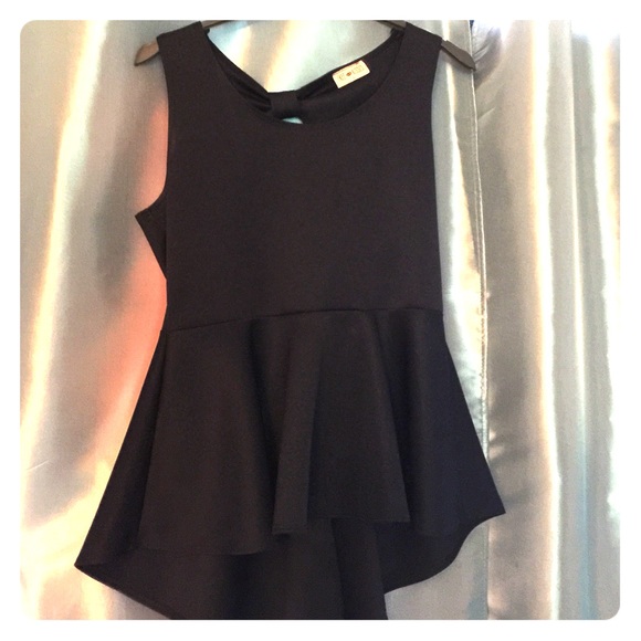 Navy Blue Peplum top