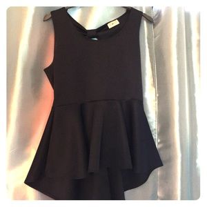 Navy Blue Peplum top