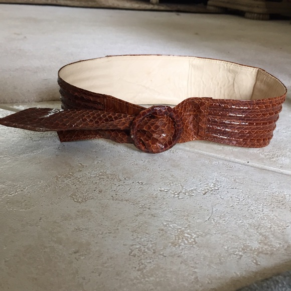 Real Snake Skin Belt main image 4