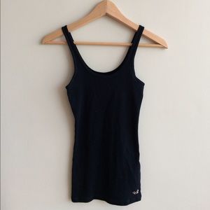 NWOT Hollister- Ribbed Black Tank Top