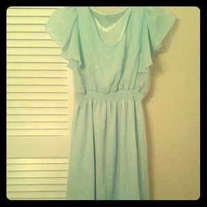 Light blue chiffon dress