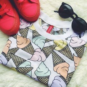 Ice Cream Sleeveless T-Shirt