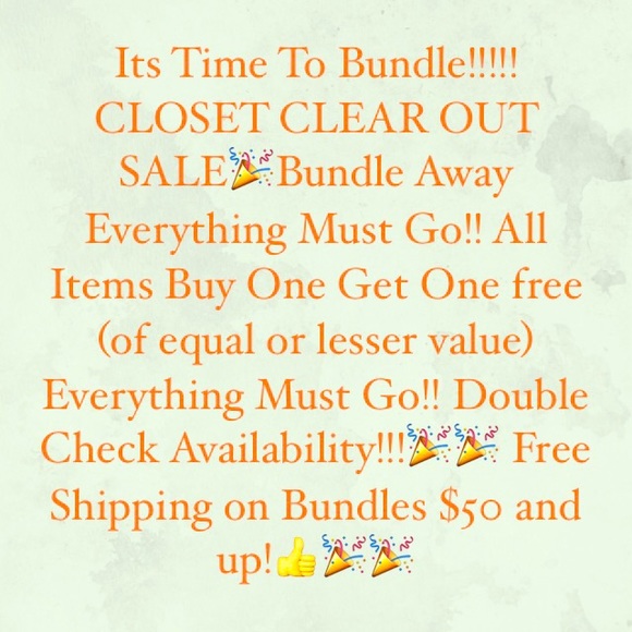 CLOSET CLEAR OUT SALE!! 🎉🎉