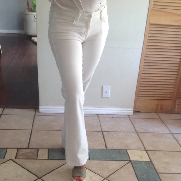 Seven 7 For All Mankind Flare Leg Jeans White Sz29 - Picture 2 of 4