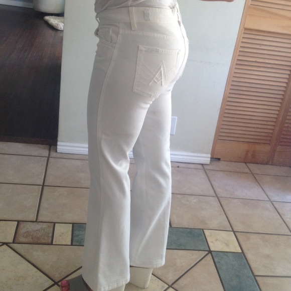 Seven 7 For All Mankind Flare Leg Jeans White Sz29 - Picture 3 of 4
