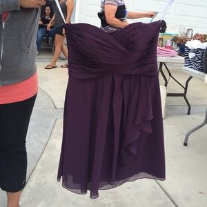 David's bridal purple dress