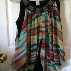 Embellished butterfly top