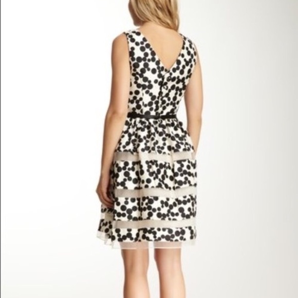 Dotted Fit & Flare Dress - Picture 2 of 2