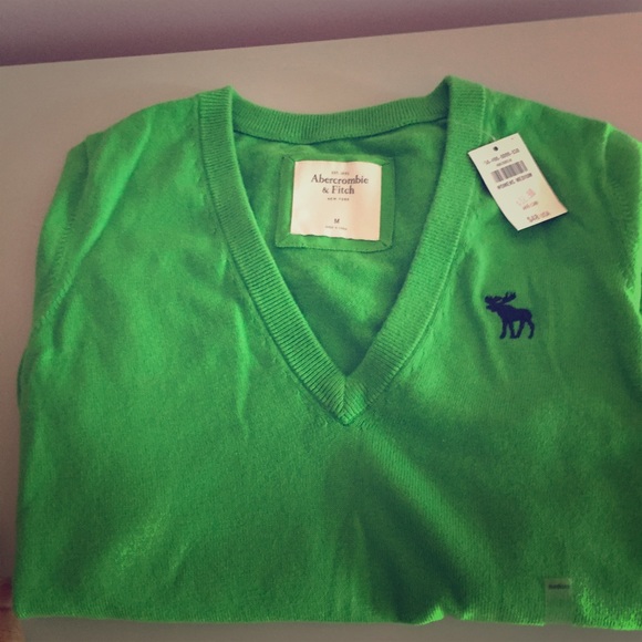 Abercrombie & Fitch Sweaters - Lime green women's sweater!!