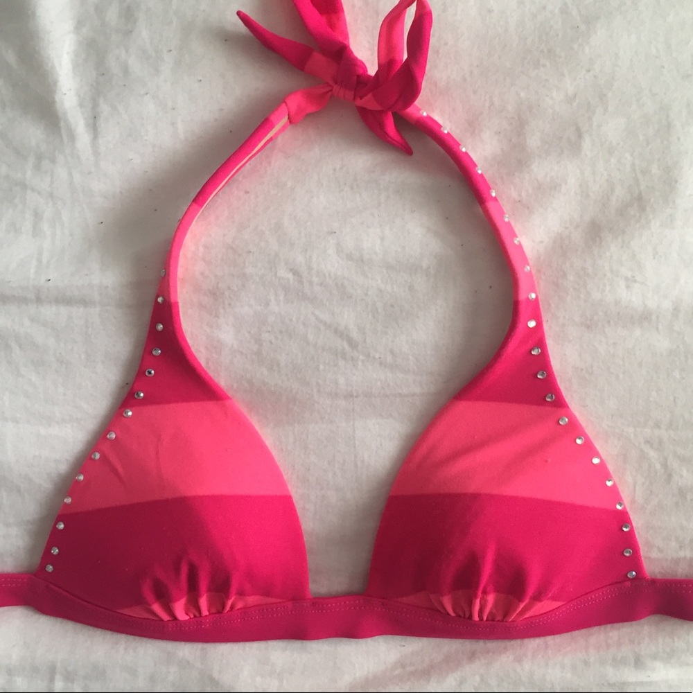 PINK bikini top triangle