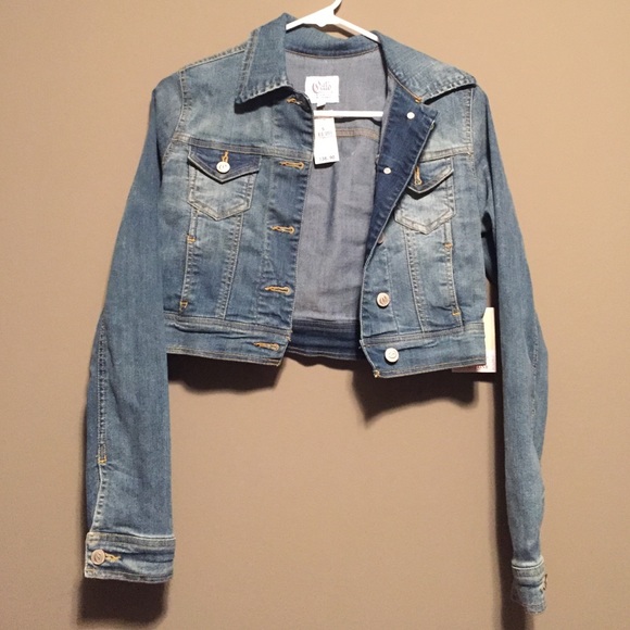 Cropped jean jacket