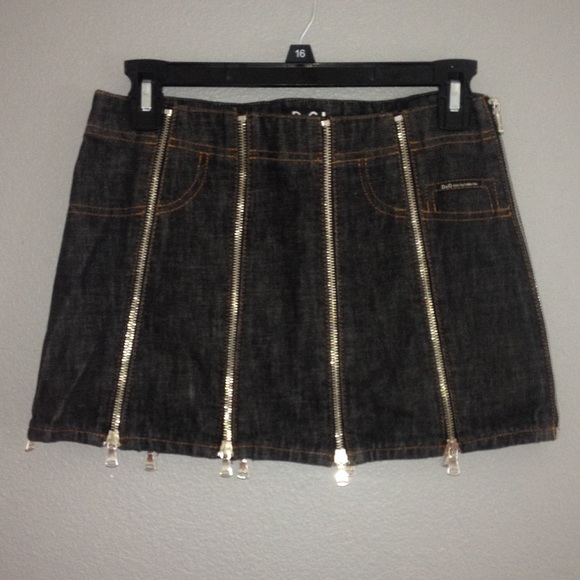 Dolce and Gabbana Zipper Jean skirt