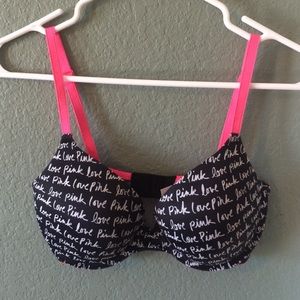 PINK 34D Push-Up Bra