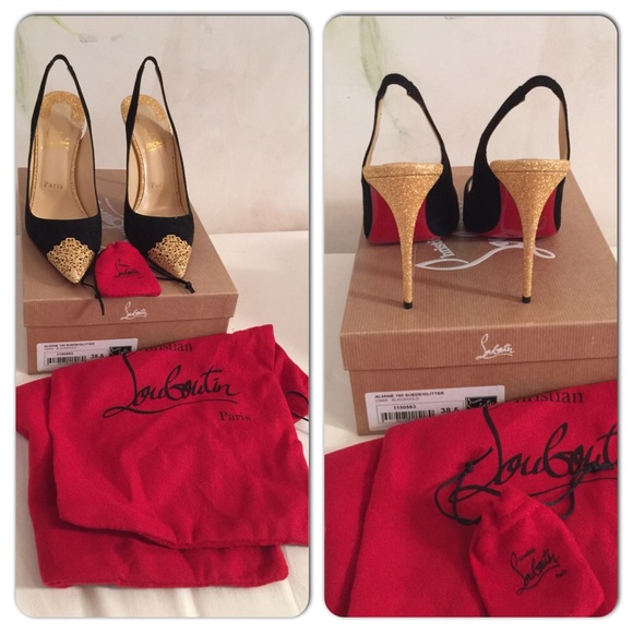 🌟HP🌟 Christian Louboutin black Almine suede - Picture 2 of 4