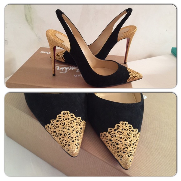 🌟HP🌟 Christian Louboutin black Almine suede - Picture 3 of 4