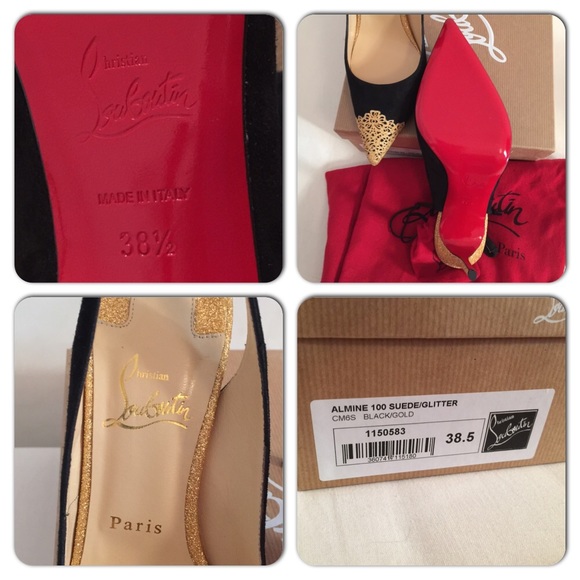 🌟HP🌟 Christian Louboutin black Almine suede - Picture 4 of 4
