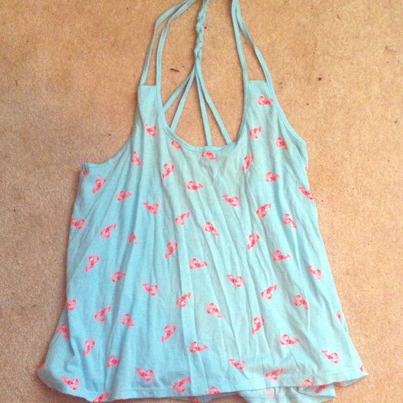Blue lobster tank top