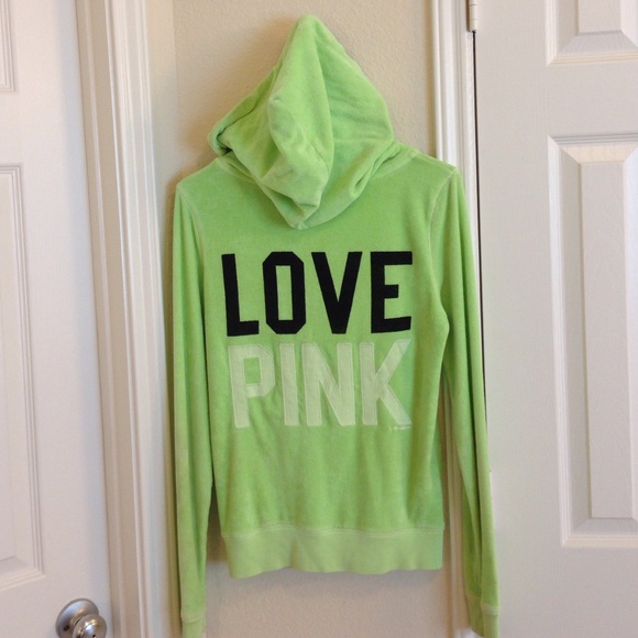 VS Lime Green & Black Hooded Jacket - Picture 2 of 2