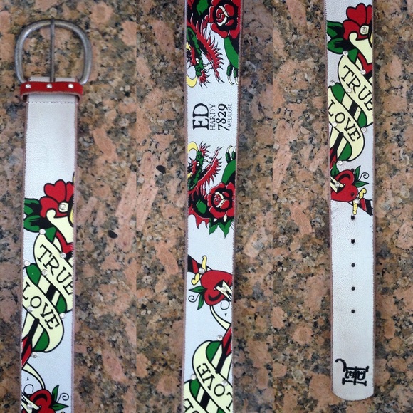 Geuine Leather Ed Hardy Belt - Picture 2 of 3