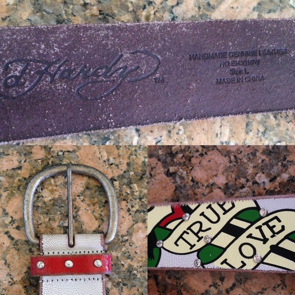 Geuine Leather Ed Hardy Belt - Picture 3 of 3
