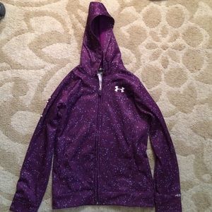 Girls under armour zip up hoodie