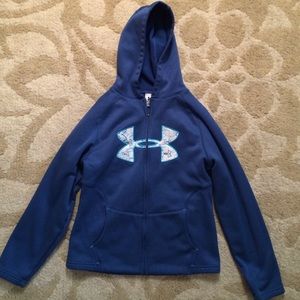 Girls under armour zip up hoodie