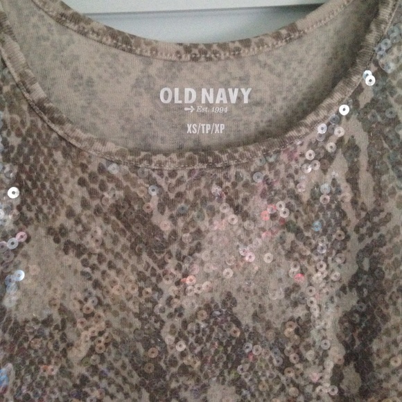 Sequin Snake Skin Tank Top - Picture 2 of 3