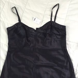 Express Embellished Black Tank Top