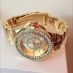 Claire's Icing gold watch