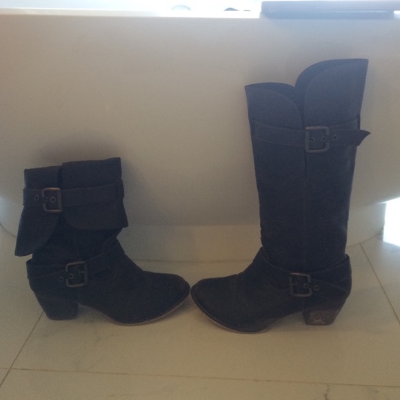 Wild Diva Vegan friendly, 2-in-1 convertible boot
