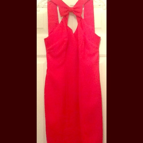 Red evening dress