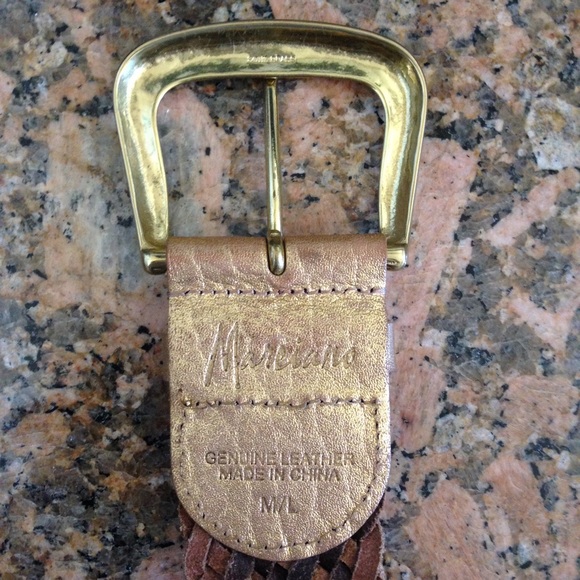 Genuine Leather Marciano Woven Belt - Picture 3 of 3