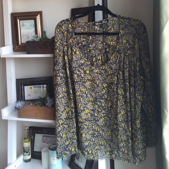 100% silk Winter Kate boho top