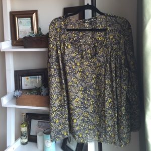 100% silk Winter Kate boho top