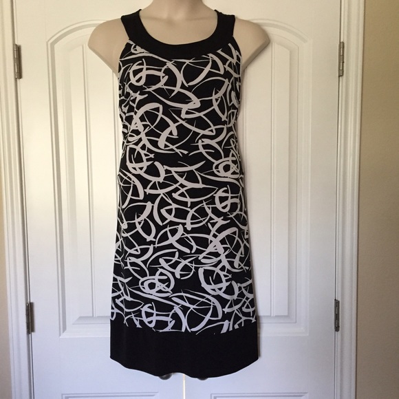 Print dress with Grecian neckline