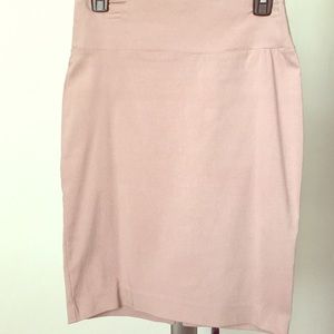 Tan Pencil Skirt