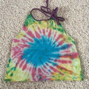 Tie dye halter top