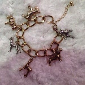 Doggy charm bracelet